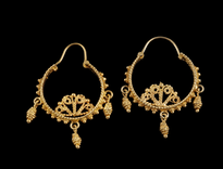 Sofic S. Earrings 3 Sisarike gold plated
